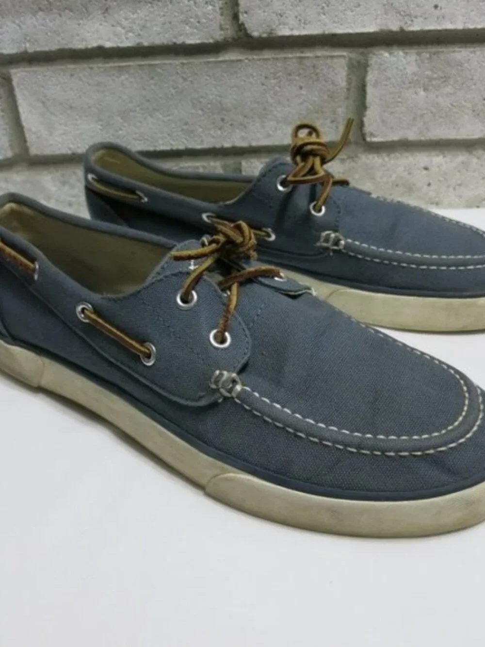 Polo Ralph Lauren Lander Canvas Boat Shoes Men's Casual Footwear Shoes Sz 11 D